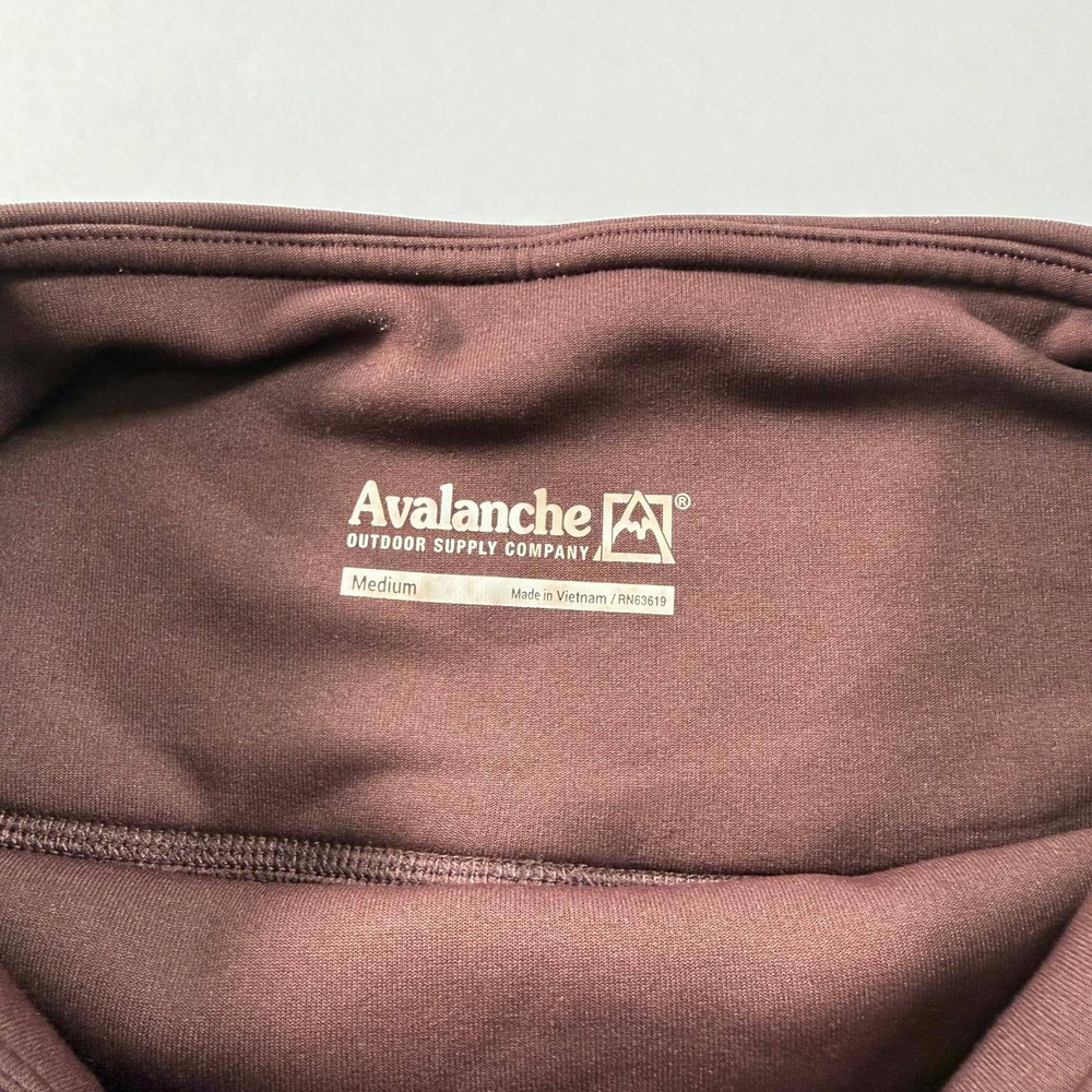 Avalanche Outdoor Supply Co Womens Medium Burgundy High Waist Pocket Leggings - Picture 4 of 14